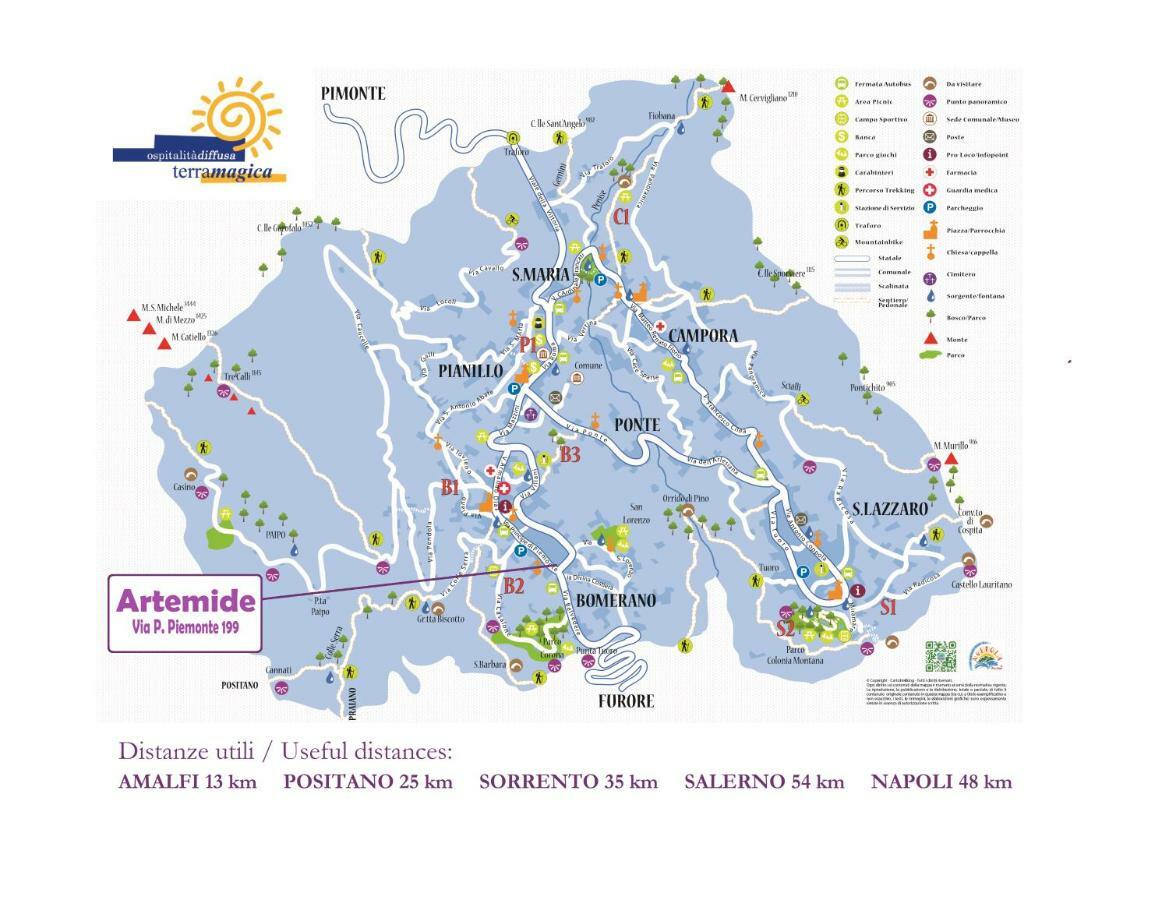 Artemide Villa Agerola Kültér fotó